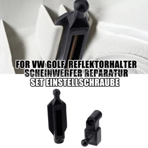For VW Golf 3 Reflector Holder Headlights Repair Set Adjustment Screw Black - Picture 1 of 9