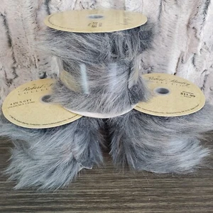 Medias Hobby Lobby Gris Piel Sintética Borde X3 - 4" W X 6' Largo, Artesanías, Costura NUEVO - Imagen 1 de 4