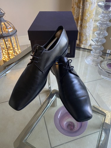 Scarpe Prada uomo nere in pelle taglia 7