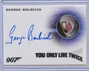 2017 James Bond Archives Final Edition A297 GEORGE ROUBICEK Autograph 