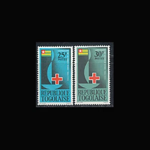 Togo, Sc #452-53, MNH, 1963, RED CROSS, FLAGS, MEDICAL - Picture 1 of 1
