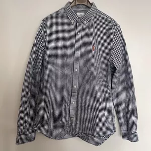 SIZE L - Blue NEXT - Regular Fit Gingham Check Long Sleeves Men’s Casual Shirt - Picture 1 of 8