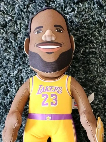 NWT Los Angeles Lakers LeBron James 10" Plush Figure  NBA Star LAKERS Cover