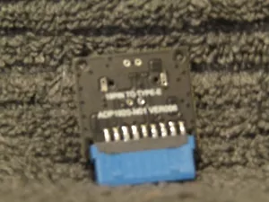 EZDIY-FAB USB 3.0 (3.1 Gen 2) Internal (19-Pin) Header to USB 3.1/3.2 Type-C (20 - Foto 1 di 6