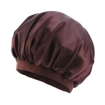 Gorro de pelo satinado para mujeres Sombrero para dormir nocturno Gorra de quimioterapia Pañuelo deformación Turbante Prendas para la cabeza Foto 1 de 4