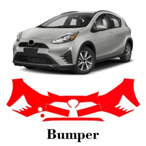 Front bumper PreCut PPF Paint Protection Film For Toyota Prius C 2018-2019 - Picture 1 of 8