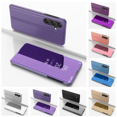 Handy Hülle für Samsung Galaxy S23 S24 Ultra Plus Clear View Mirror Schutz Case - Bild 1 von 4