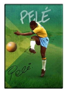 Pelé Pelé Football Player Brazil Magnet Fridge Magnets Signature Pele - Picture 1 of 4