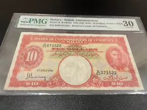 PMG 30 /RESTORATION / KING 1941 / MALYA & BRITISH ADMINISTRATION - Picture 1 of 2