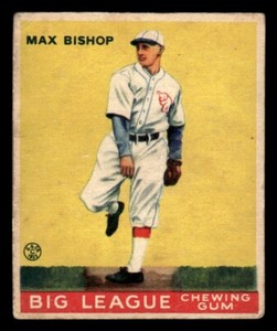 1933 Goudey Baseball #61 Max Bishop GD