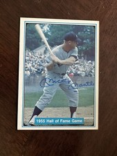 1982 ASA The Mickey Mantle Story 21 1955 Hall Of Fame Game Mint Blue Back