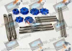 17x CHEVY 350 Serie Bloque Pequeño KIT DE CORTE DE VÁLVULAS ASIENTO CABEZAL 3 ÁNGULOS CARBURO - Imagen 1 de 10