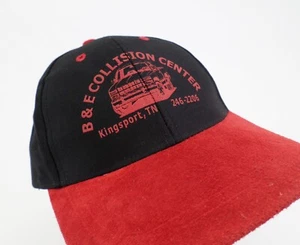 B&E Collision Center Hat Cap Kingsport TN Truck Strapback Red Black - Picture 1 of 5