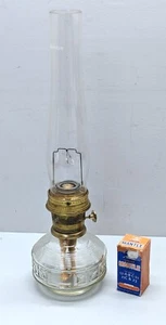Aladdin Mantle Shelf lamp with '20s diamond square glass bowl F*S - Picture 1 of 13
