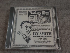 Ivy Smith & Cow Cow Davenport Complete Recorded Works CD 1927-1930 Sad And Blue - Picture 1 of 3