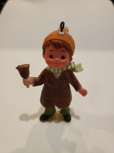 Bradford Novedad Adorno de Navidad 1985 Jingle Bells Boy - Imagen 1 de 3