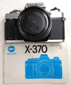 Cámara fotográfica Minolta X-370 35 mm SLR con convertidor automático Midori MC SIN PROBAR COMO ESTÁ - Imagen 1 de 19