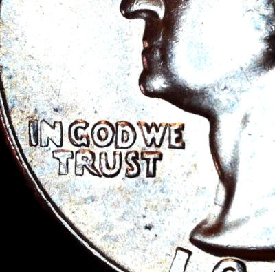 { UNC 1964 D WASHINGTON 90% SILVER QUARTER - DDO - Image 1 of 3