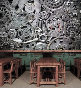 3D Grey Gear 4882 Wallpaper Mural Wall Print Wall Wallpaper Murals US Coco - Picture 1 of 11
