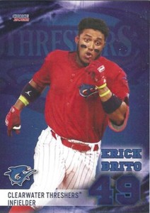 2022 Choice Clearwater Threshers #6 Erick Brito Philadelphia Phillies