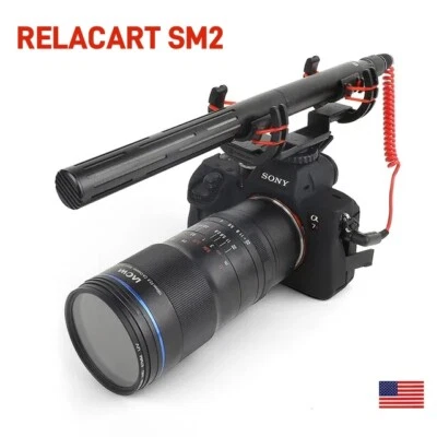 Relacart SM2 Condenser Super-Cardioid Shotgun Microphone for Canon Nikon Sony - Image 1 of 4