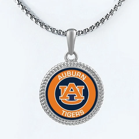 Auburn Tigers Mens Womens 20" Lnk Chain Pendant Necklace w Gift Pkg D22 Cover