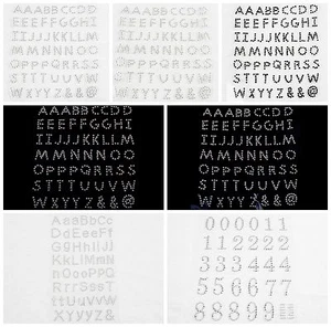 Self Adhesive Alphabet Number Diamante Stick On Rhinestone Craft Decorations - Picture 1 of 7