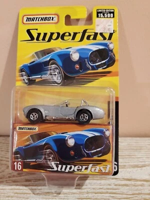 Matchbox Superfast #16 1965 Shelby Cobra 427 S/C plateado, LE 1 de hasta 15.500 Foto 1 de 2