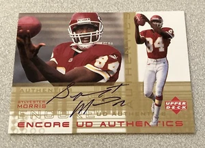 2000 Upper Deck Encore Auto #SM Sylvester Morris Chiefs - Foto 1 di 2