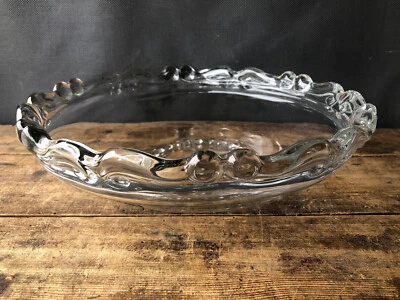 Ancienne coupe à fruit en vieux verre épais art de la table déco cuisine vintage - Photo 1/3