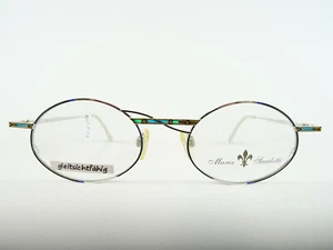 Damenbrille Metallgestell Markenbrille oval silber bunt gleitsichtfähig Gr. L - Picture 1 of 5