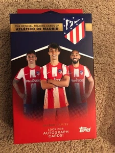2021-22 Topps FC Atlético de Madrid Team Set Caja Sellada 2 Paralelos Automático? - Imagen 1 de 1