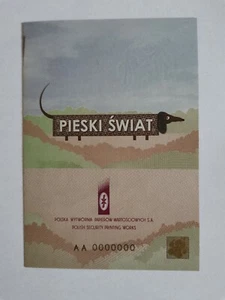 TEST NOTE PWPW POLAND DOG's WORLD MINI-PASSPORT 2017  4 pages -  - Picture 1 of 3