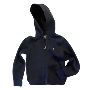 Polo Ralph Lauren Black Zip Up Hoodie Youth Small Size 8 - Picture 1 of 2