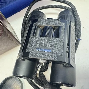 Osawa 10x20 Binoculars with Case brown Leather - Vintage - Picture 1 of 11