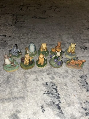 Juego de 10 estatuillas dedal Lenox Disney Winnie The Pooh Tigger Owl Kanga Pooh Foto 1 de 4