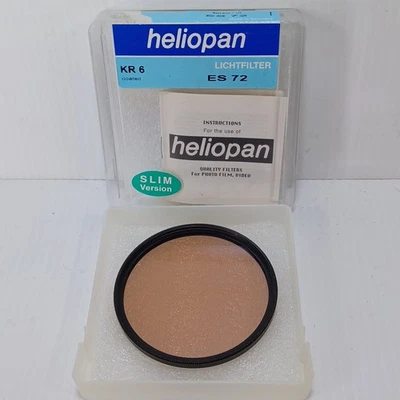 Heliopan 72mm KR 6 Coated Color Conversion Filter, Slim Version ES 72 - Image 1 of 4