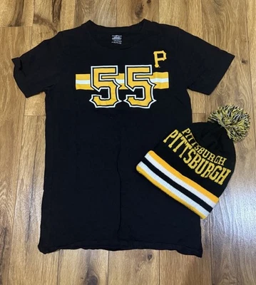 Pittsburgh Pirates MLB Genuine Merchandise Youth XL  T-Shirt plus Beanie NWOT - Image 1 of 4
