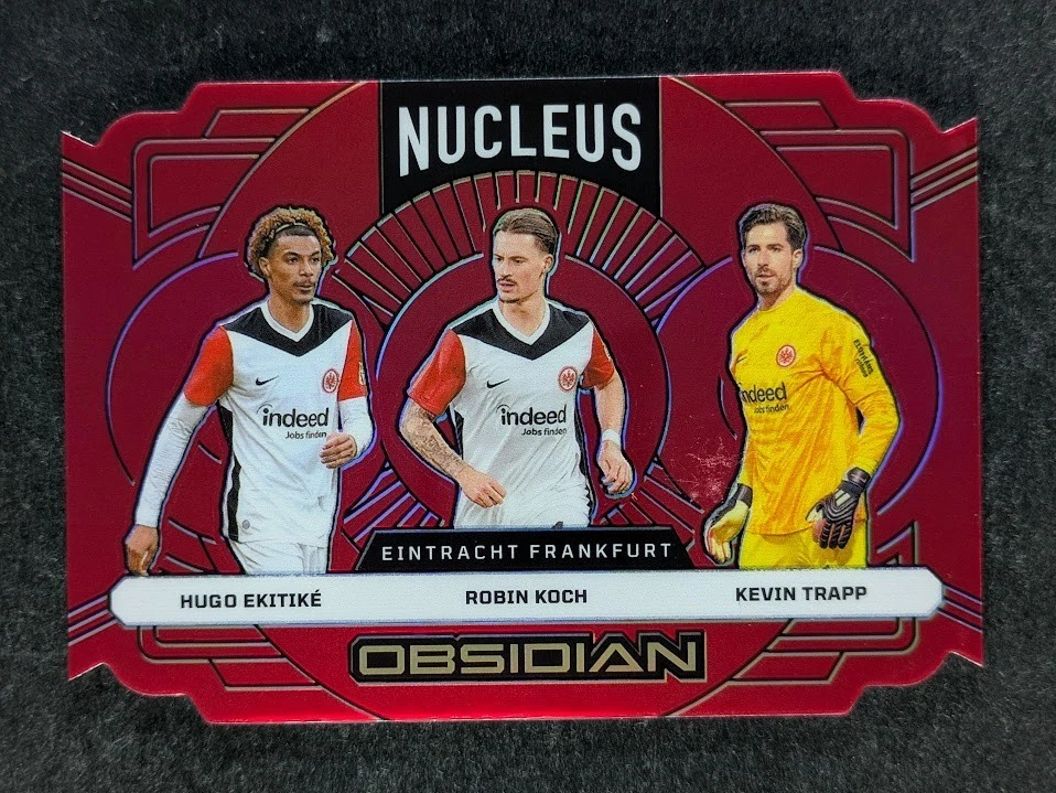 2024-25 Panini Obsidian EKITIKE/KOCH/TRAPP 3/10 Electric Etch Red Flood SP #5 - Image 1 of 3