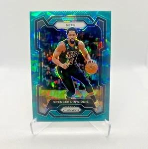 Spencer Dinwiddie /225 - 2023-24 Panini Prizm Teal Ice Prizm #84 - SP - Picture 1 of 3