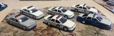 Road Champs Police Series Highway Patrol Cars Lot Of 6 Loose State Trooper 1:43 - Image 1 of 4
