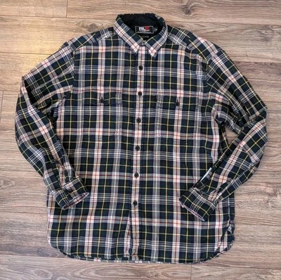 De Colección RLX Polo Deportivo Ralph Lauren Franela Camisa de Trabajo Para Hombres A Cuadros LS Abotonada - M Foto 1 de 4