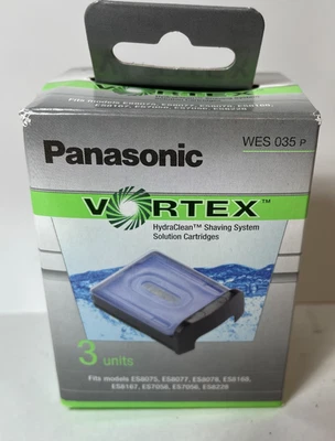 Panasonic Vortex HydraClean система бритья решение 3 картриджи замена новый в коробке - Изображение 1 из 2