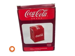 Dispensador de servilletas Coca Cola original de 1990 en embalaje original servilletas nuevas-nos Alemania - Imagen 1 de 2