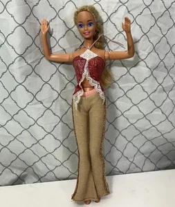 Vintage BARBIE Fashion Doll 1966 1976 Twist Turn Blonde Hair Blue Eyes Hippie - Picture 1 of 19