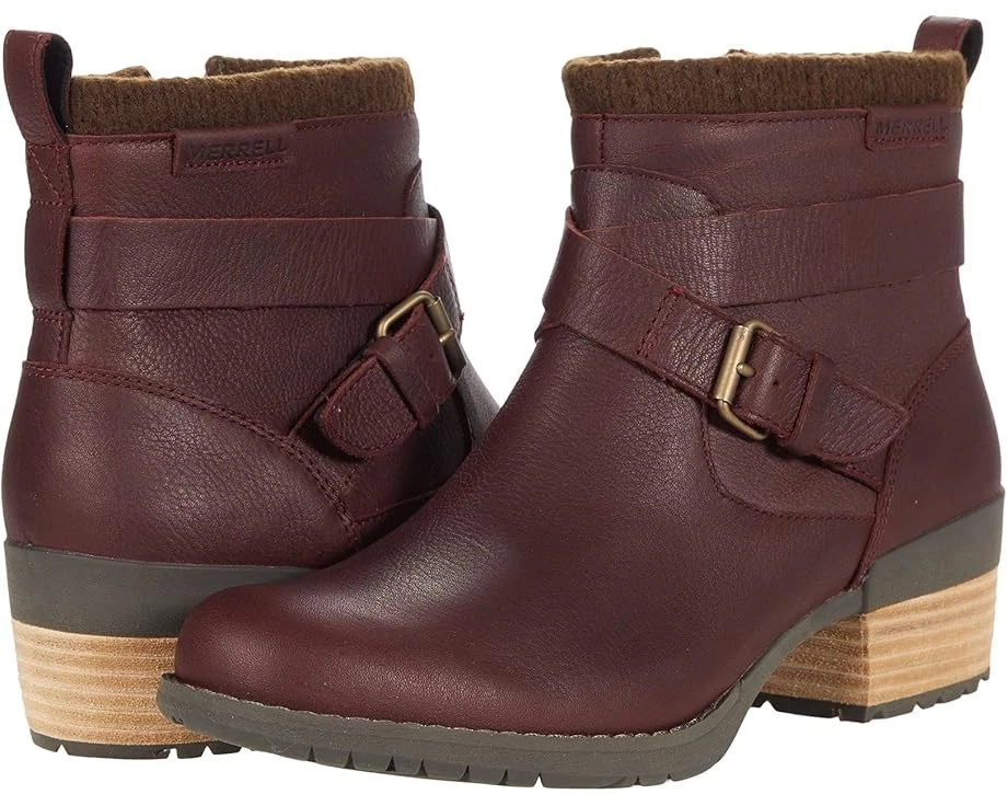 Bota impermeable Merrell® para mujer 8,5 M Shiloh II con cremallera en ladrillo Foto 1 de 4