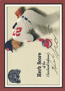 2000 Fleer #26 Herb Score Indians Signed Auto *L599 - Picture 1 of 2