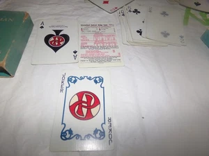 vintage Pullman Bridge Playing Cards 54 Cards w 1 Ace 1 Joker Scorecard 1976 - Photo 1/11