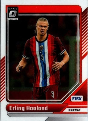 2024 Donruss Soccer Optic Erling Haaland Norway #96 - Image 1 of 2