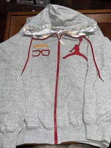 Air Jordan Sweatshirt Mens Medium Full Zip Hoodie Spike Lee Brooklyn Vintage - Picture 1 of 19